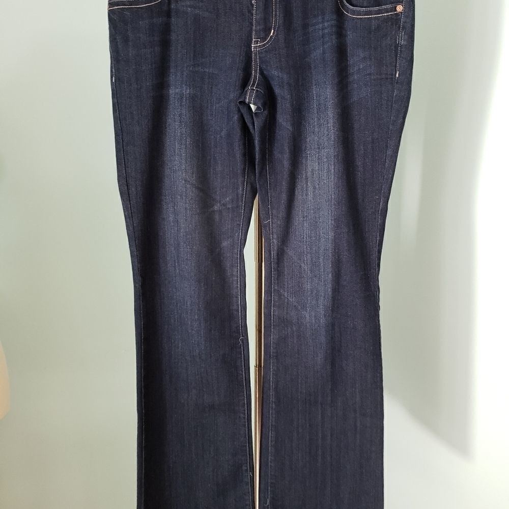 Mossimo Bootcut Jeans Womens Size 11 Blue Dark Wash Denim Y2K Cotton Blend